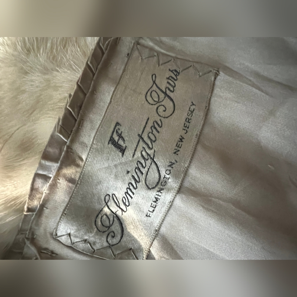 Flemington Sable Mink Elegant Cream Fur  Coat - Picture 5 of 9